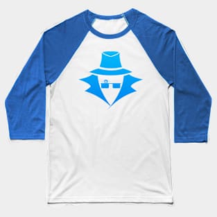 Mr. Eye: A Cybersecurity/Anonymity Icon (Blue) Baseball T-Shirt